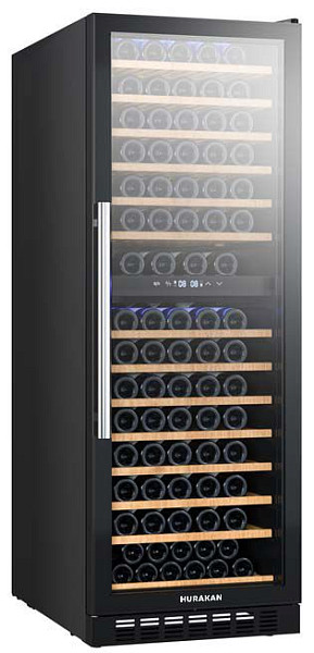 Винный шкаф двухзонный Hurakan HKN-WNC415CDW фото
