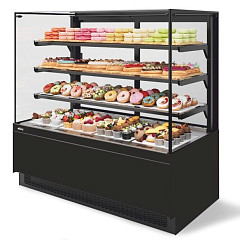 Витрина кондитерская Chilz Vete II kub 130, Чёрный муар/Металлик в Москве , фото 1