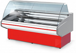 Холодильная витрина Golfstream Двина CS 240 ВС красная б/б в Москве , фото 1