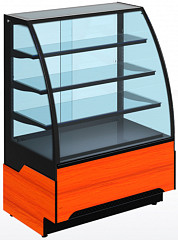 Витрина кондитерская Cryspi ВПВ (Adagio К 900 Д) (дуб сонома кромк чёрн, внеш 9005мат _внутр9005мат) в Москве , фото 1