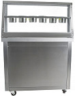 Фризер для жареного мороженого  KCB-1Y (контейнеры, стол для топпингов)
