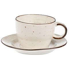 Чайная пара P.L. Proff Cuisine 225 мл d 9 см h6,2 см White Fusion в Москве , фото