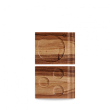 Блюдо деревянное  17,7х14,2см, двухстороннее, Buffet Wood ZCAWDBH11