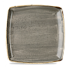 Тарелка мелкая квадратная Churchill Stonecast Peppercorn Grey SPGSDS101 26,8 см фото