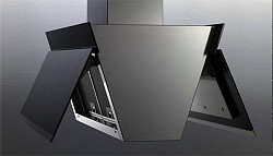 Островная вытяжка Falmec Butterfly Isola Glass Black 90 в Москве , фото 4