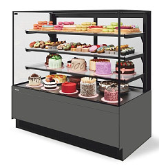 Витрина кондитерская Chilz Vete II kub lux 130, Антрацит/Серый матовый в Москве , фото 1