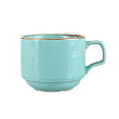 Чашка чайная  177 мл, стопируемая, цвет бирюзовый Seasons (322107)