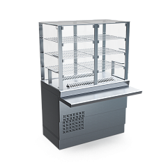 Прилавок-витрина нейтральный закрытый Rada ПВНЗЧ-11,2 в Москве , фото 2