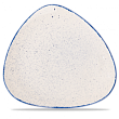 Тарелка мелкая треугольная без борта  Stonecast Hints Indigo Blue SHBITR121
