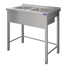 Ванна моечная Atesy ВСМЦ-Л-2.500.400.250-1-02 (ВСМЦ-2/1200/600Н) в Москве , фото