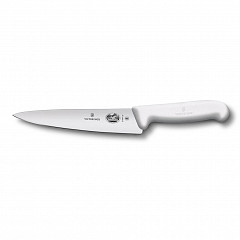 Универсальный нож Victorinox Fibrox 25 см, ручка фиброкс белая фото