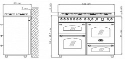 Плита газовая Lofra RBI126SMFET+MFT/2AEO в Москве , фото 2