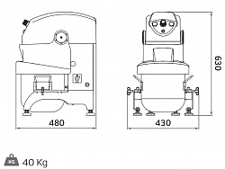 Планетарный миксер Rollmatic BULLino 12 в Москве , фото 2