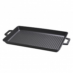 Сковорода-гриль Lava (Турция) 45*26 см прямоуг. с 2-мя ручками чугун в Москве , фото