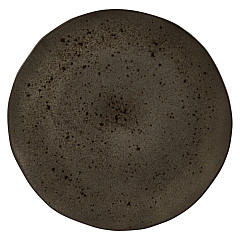 Тарелка мелкая безбортовая Style Point Stone Black 31,5 см, цвет черный, Q Authentic (QU53336) в Москве , фото 1
