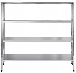 Стеллаж Luxstahl СР-1800х1700х400/4 нержавеющая сталь в Москве , фото 2