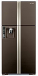 Холодильник Hitachi R-W722FPU1X GBW  коричневое стекло