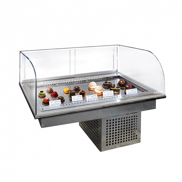 Витрина горизонтальная кондитерская встраиваемая Финист Glassier Luxury GL-2 фото