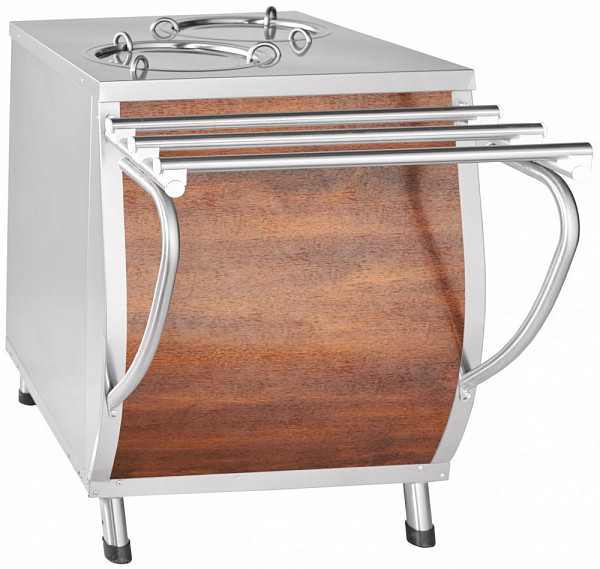 Прилавок для подогрева тарелок Abat Премьер ПТЭ-70Т-80 кашированный металл фото