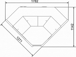 Холодильная витрина Golfstream Двина QS УВ90 ВС белая в Москве , фото 3