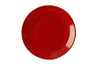 Тарелка безбортовая  24 см фарфор цвет красный Seasons (187624)