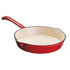 Сковорода для подачи P.L. Proff Cuisine 20 см h4 см круглая с ручкой красная эмаль чугун (81240534) фото