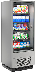Холодильная горка Полюс FC20-07 VM 0,6-1 0300 LIGHT фронт X0 бок металл (9006-9005) фото