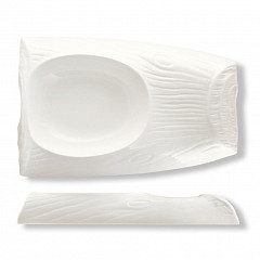 Блюдо прямоугольное P.L. Proff Cuisine 25*16*4 см 250 мл Oyster (81200076) в Москве , фото