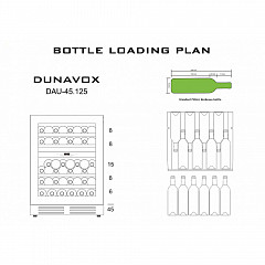 Винный шкаф двухзонный Dunavox DAU-45.125DB.TO в Москве , фото 6