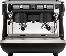 Рожковая кофемашина Nuova Simonelli Appia Life Compact 2Gr S 220V черная+экономайзер+высокие группы+ подогрев чашек (174159) в Москве , фото 1