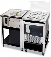 Витрина для мороженого Nemox Gelatto Sweet 4 Pozzeti Black i-Green в Москве , фото 8