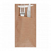 Конверт для столовых приборов+салфетка Garcia de Pou 22,5*11,2 см, натуральный, рифленый, 100 шт фото