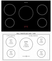 Плита электрическая Lofra RRD 96 MFTE/5i Bronze в Москве , фото 3