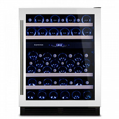 Винный шкаф двухзонный Dunavox DX-53.130DWK/DP в Москве , фото 1