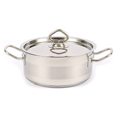 Кастрюля нержавеющая с тройным дном Kitchen Muse 200*100мм объем 3 л SD12010 фото