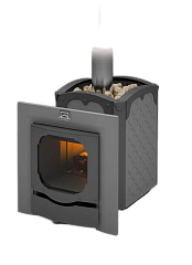 Печь для бани Теплодар БЫЛИНА-18 Ч Панорама (1.1) (без двери БЫЛИНА 16