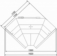 Холодильная витрина Golfstream Двина slim CS УВ90 ВС белая в Москве , фото 2