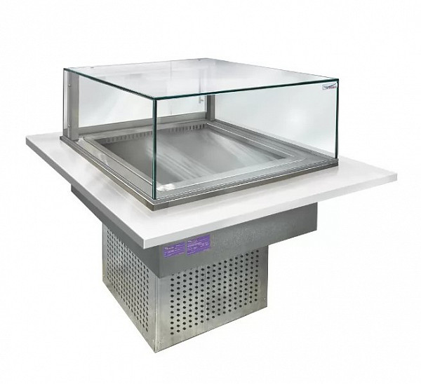 Витрина горизонтальная кондитерская встраиваемая Финист Glassier58 G-13/7/3 фото