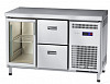 Холодильный стол Abat СХС-60-01-СО охлаждаемая столешница без борта (ящики 1/2, дверь-стекло) фото