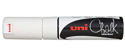 Маркер меловой UNI Mitsubishi Pencil Chalk PWE-8K Белый фото