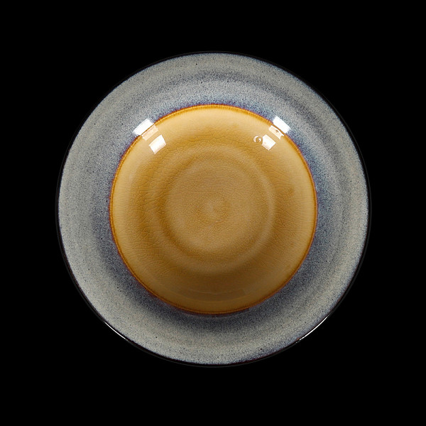 Тарелка для пасты Corone Celeste 268 мм, синий-коричневый фото