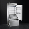 Отдельностоящий холодильник Smeg RF396RSIX фото