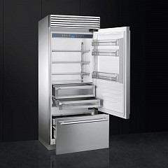 Отдельностоящий холодильник Smeg RF396RSIX в Москве , фото 3