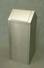 Урна без пепельницы Pandasteel Эклипс, 400х400х970, шлифованная в Москве , фото