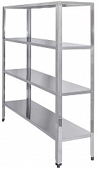Стеллаж Luxstahl СР-1800х2000х400/4 нержавеющая сталь в Москве , фото 1