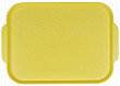 Поднос столовый из полистирола  450х355 мм желтый