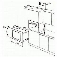 Встраиваемая микроволновая печь Smeg FMC24X-2 в Москве , фото 2