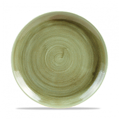 Тарелка мелкая без борта Churchill Stonecast Patina Burnished Green PABGEV101 в Москве , фото 1