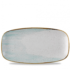 Блюдо прямоугольное CHEFS без борта Churchill Stonecast Accents Duck Egg Blue ASDEXO141 в Москве , фото 1