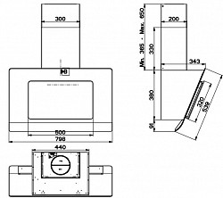 Пристенная вытяжка Faber Infinity WH A80 в Москве , фото 4